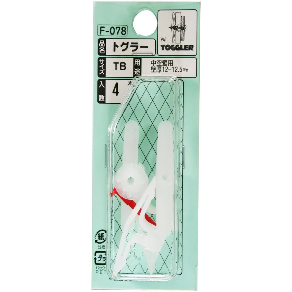 Amazon | WAKAI トグラー(4本入) TB F-078 | 中空壁アンカー